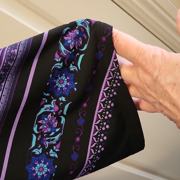 London Times purple geometric sheath shift dress, size 12 - Picture 3 of 8